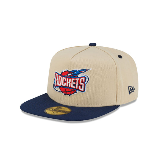 Houston Rockets Hardwood Classics 2000s Gold 59FIFTY A-Frame Fitted Hat - New Era Cap