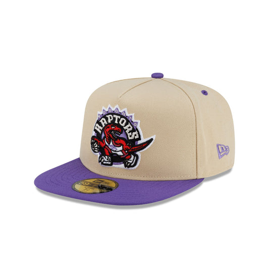 Toronto Raptors Hardwood Classics 2000s Gold 59FIFTY A-Frame Fitted Hat - New Era Cap