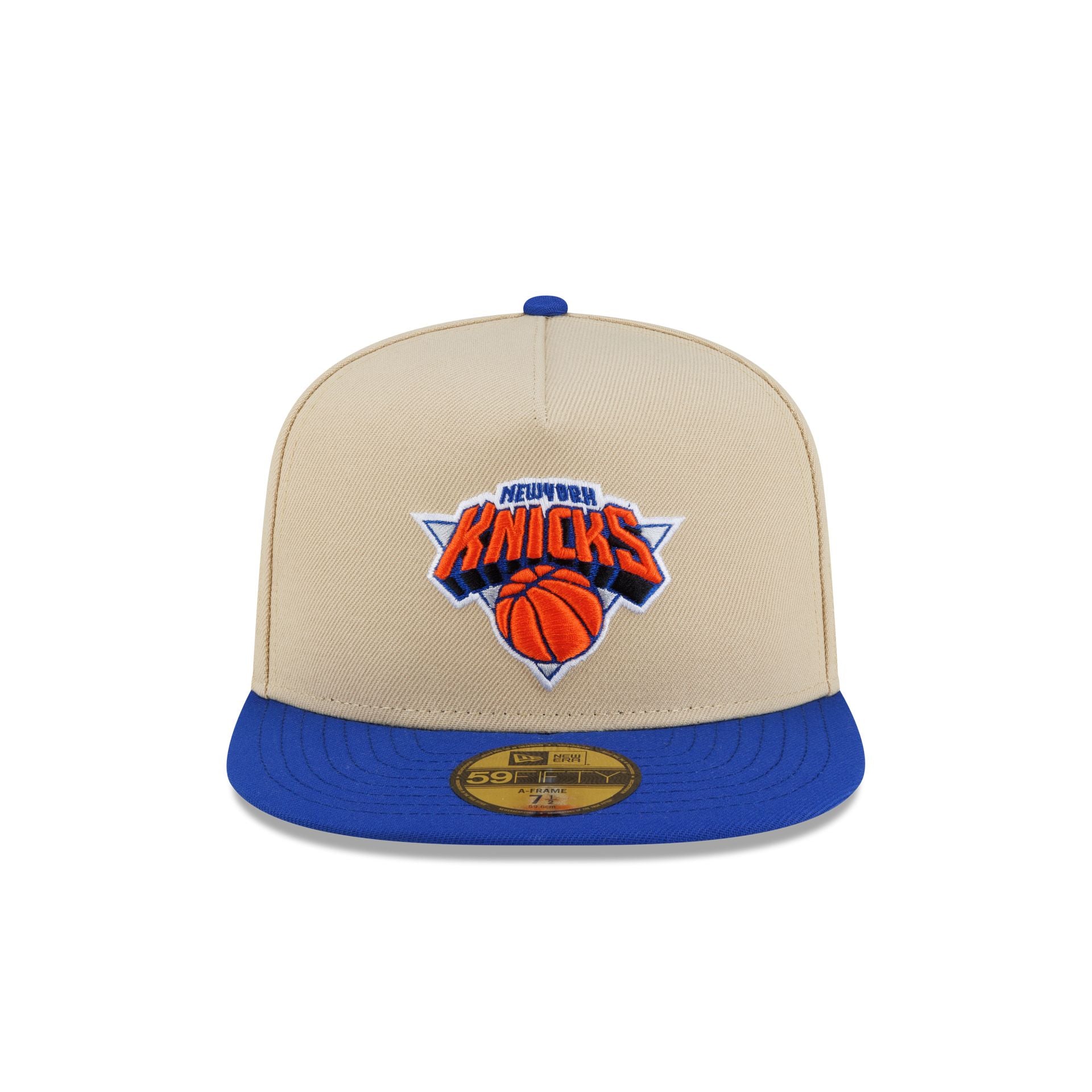 New York Knicks Hardwood Classics 2000s Gold 59FIFTY A-Frame Fitted Hat