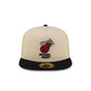 Miami Heat Hardwood Classics 2000s Gold 59FIFTY A-Frame Fitted Hat
