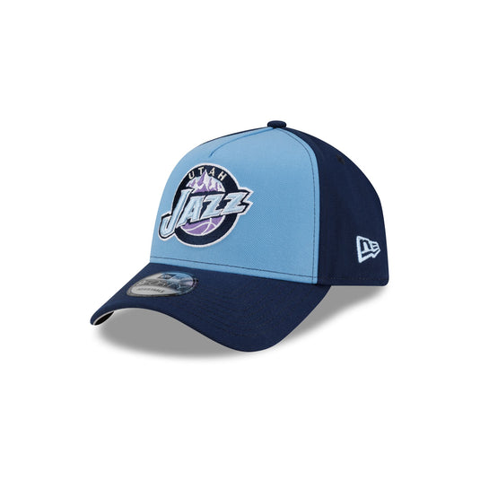 Utah Jazz Hardwood Classics 2000s 9FORTY A-Frame Snapback Hat - New Era Cap