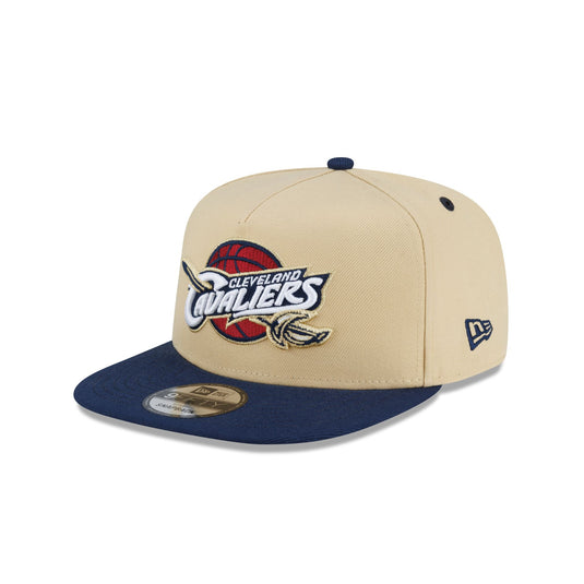 Cleveland Cavaliers Hardwood Classics 2000s Gold 9FIFTY A-Frame Snapback Hat - New Era Cap