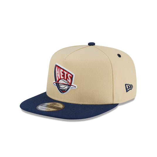 New Jersey Nets Hardwood Classics 2000s Gold 9FIFTY A-Frame Snapback Hat - New Era Cap