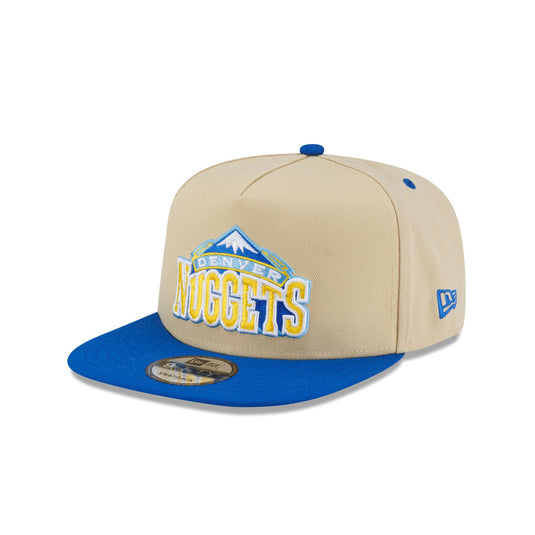 Denver Nuggets Hardwood Classics 2000s Gold 9FIFTY A-Frame Snapback Hat - New Era Cap