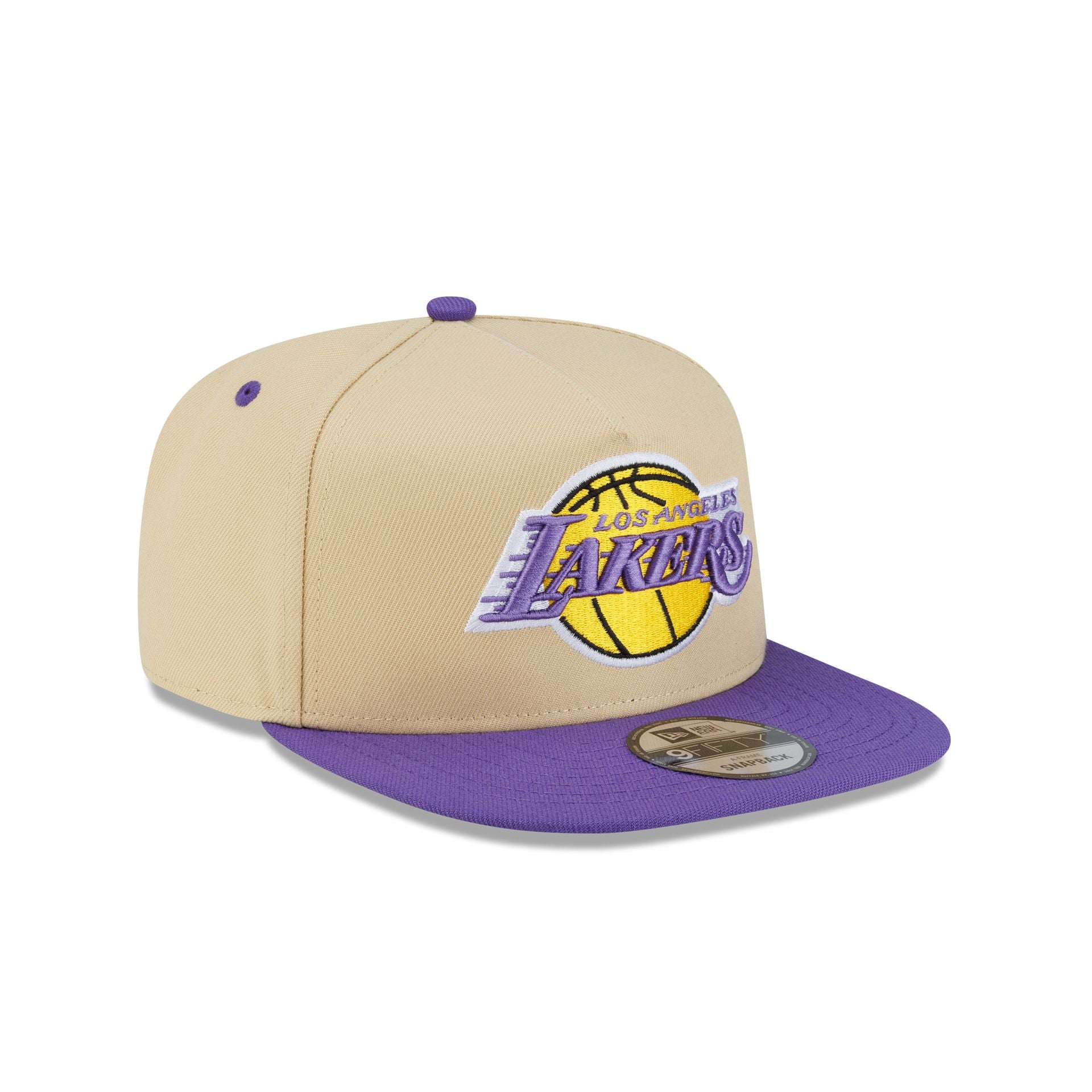 Los Angeles Lakers Hardwood Classics 2000s Gold 9FIFTY A-Frame Snapback Hat
