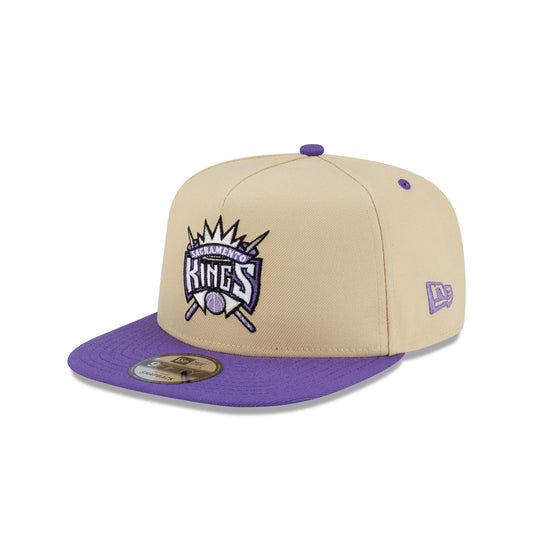 Sacramento Kings Hardwood Classics 2000s Gold 9FIFTY A-Frame Snapback Hat - New Era Cap