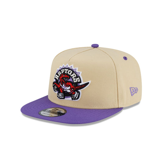 Toronto Raptors Hardwood Classics 2000s Gold 9FIFTY A-Frame Snapback Hat - New Era Cap