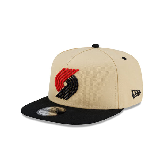 Philadelphia 76ers Hardwood Classics 2000s Gold 9FIFTY A-Frame Snapback Hat - New Era Cap