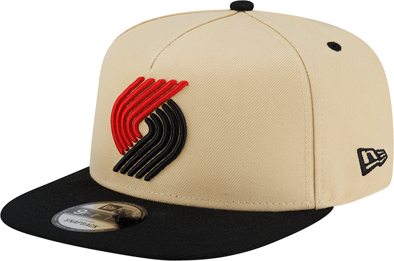 Portland Trail Blazers Hardwood Classics 2000s Gold 9FIFTY A-Frame Snapback Hat