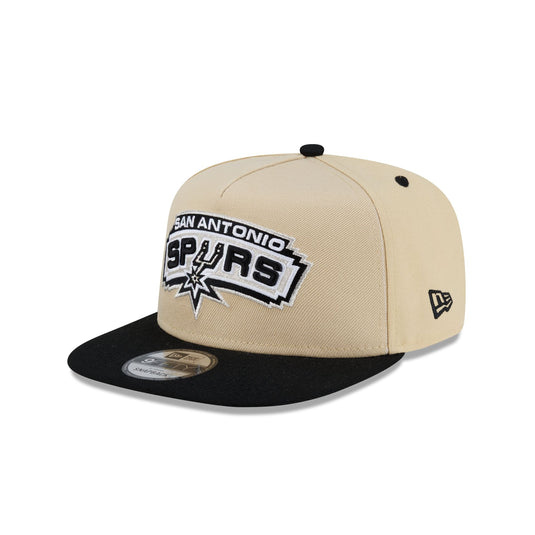 San Antonio Spurs Hardwood Classics 2000s Gold 9FIFTY A-Frame Snapback Hat - New Era Cap
