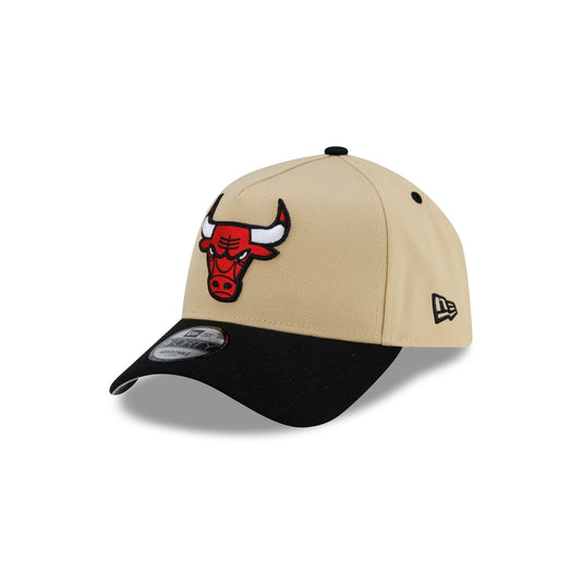 Chicago Bulls Hardwood Classics 2000s Gold 9FORTY A-Frame Snapback Hat - New Era Cap