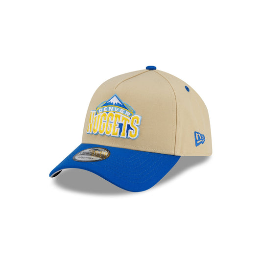 Denver Nuggets Hardwood Classics 2000s Gold 9FORTY A-Frame Snapback Hat - New Era Cap