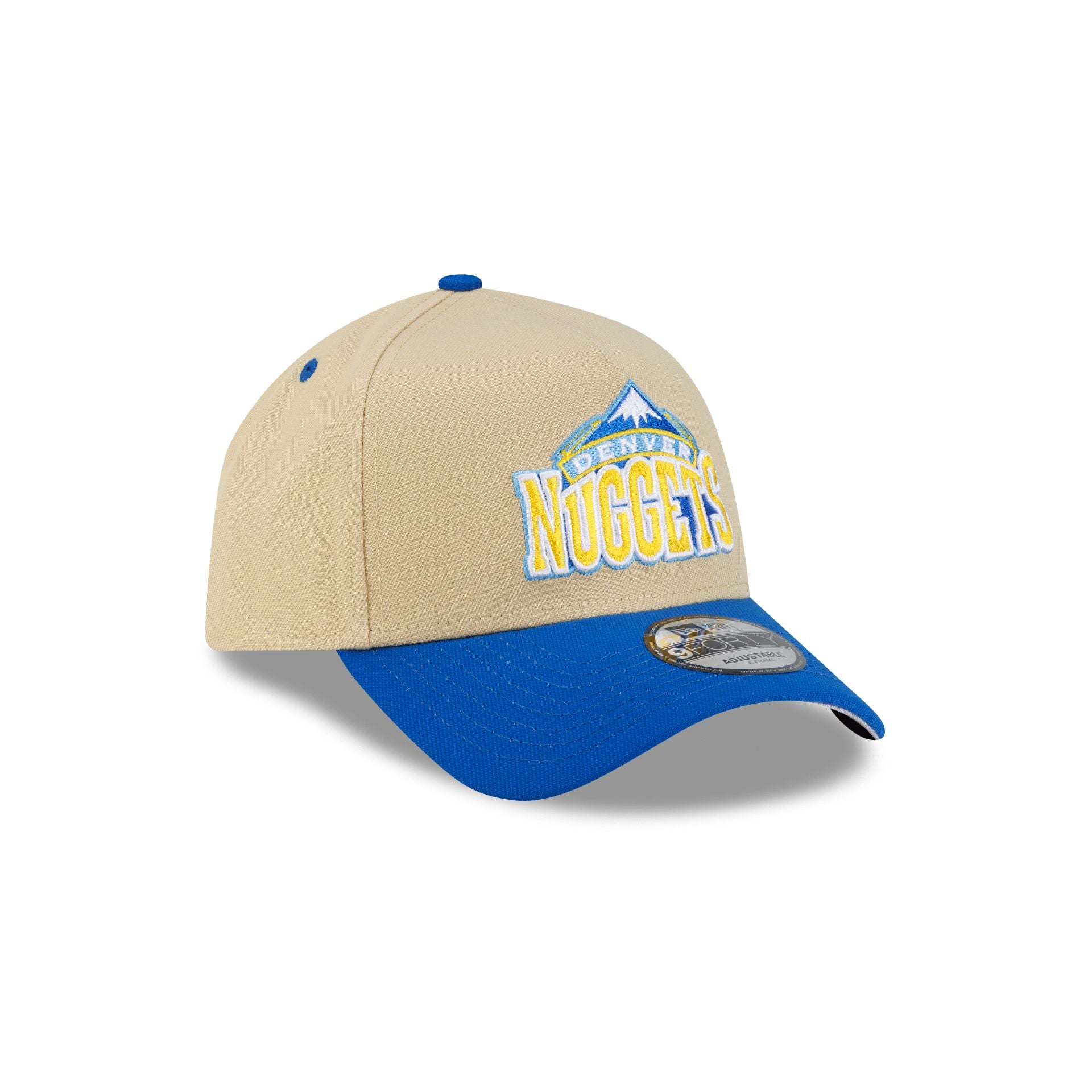 Denver Nuggets Hardwood Classics 2000s Gold 9FORTY A-Frame Snapback Hat