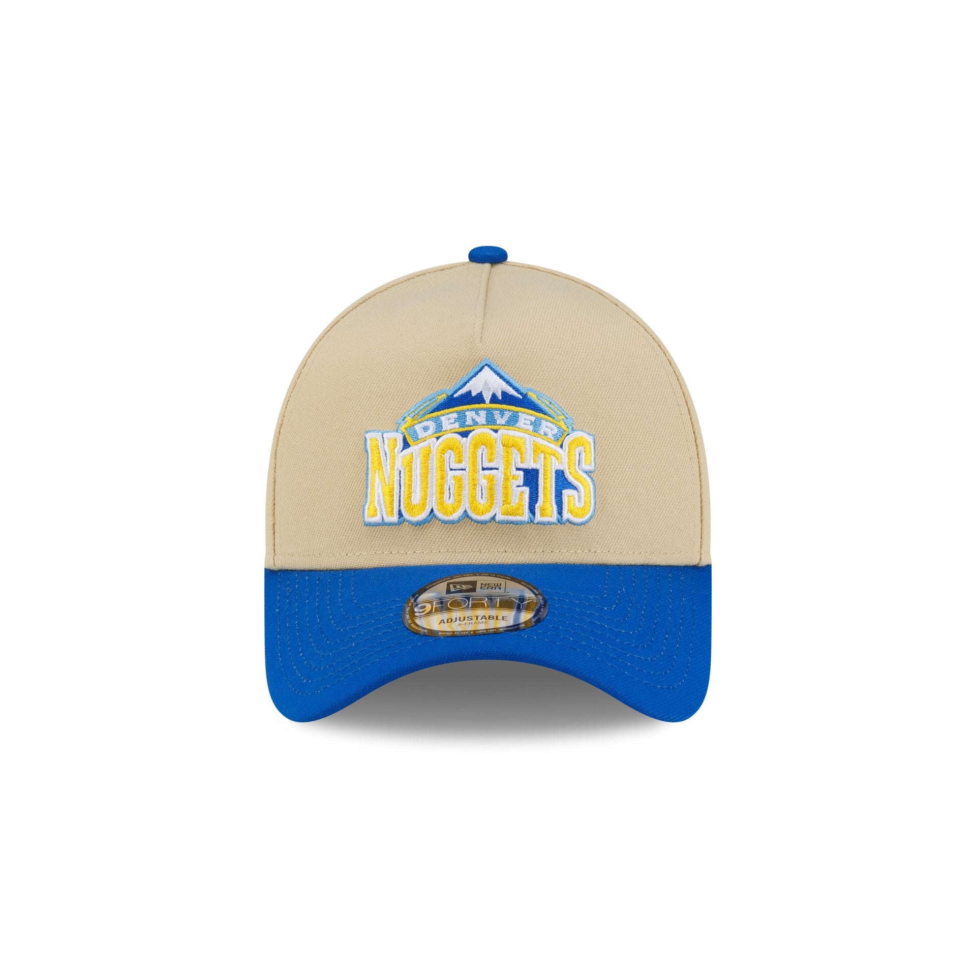 Denver Nuggets Hardwood Classics 2000s Gold 9FORTY A-Frame Snapback Hat
