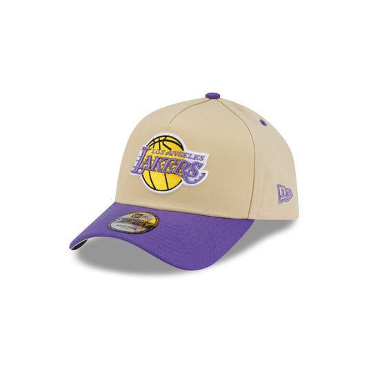 Los Angeles Lakers Hardwood Classics 2000s Gold 9FORTY A-Frame Snapback Hat - New Era Cap
