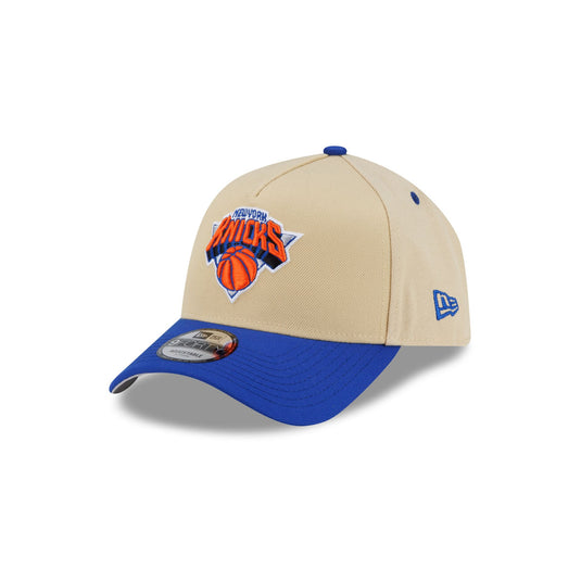 New York Knicks Hardwood Classics 2000s Gold 9FORTY A-Frame Snapback Hat - New Era Cap