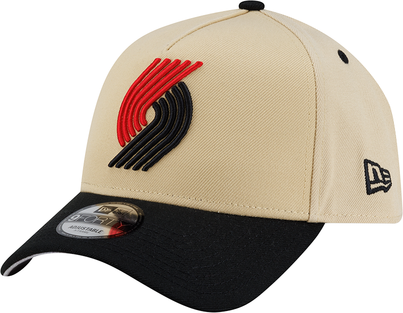Portland Trail Blazers Hardwood Classics 2000s Gold 9FORTY A-Frame Snapback Hat