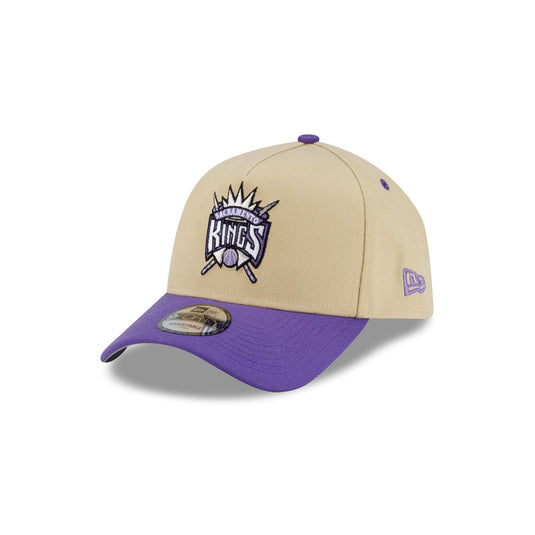 Sacramento Kings Hardwood Classics 2000s Gold 9FORTY A-Frame Snapback Hat - New Era Cap