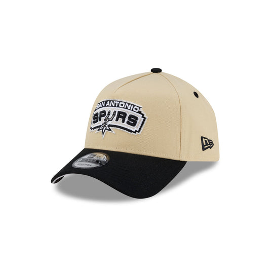 San Antonio Spurs Hardwood Classics 2000s Gold 9FORTY A-Frame Snapback Hat - New Era Cap