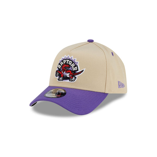 Toronto Raptors Hardwood Classics 2000s Gold 9FORTY A-Frame Snapback Hat - New Era Cap