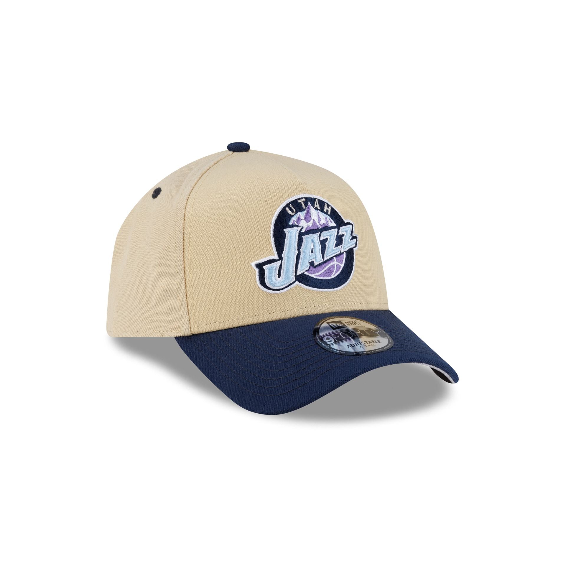 Utah Jazz Hardwood Classics 2000s Gold 9FORTY A-Frame Snapback Hat