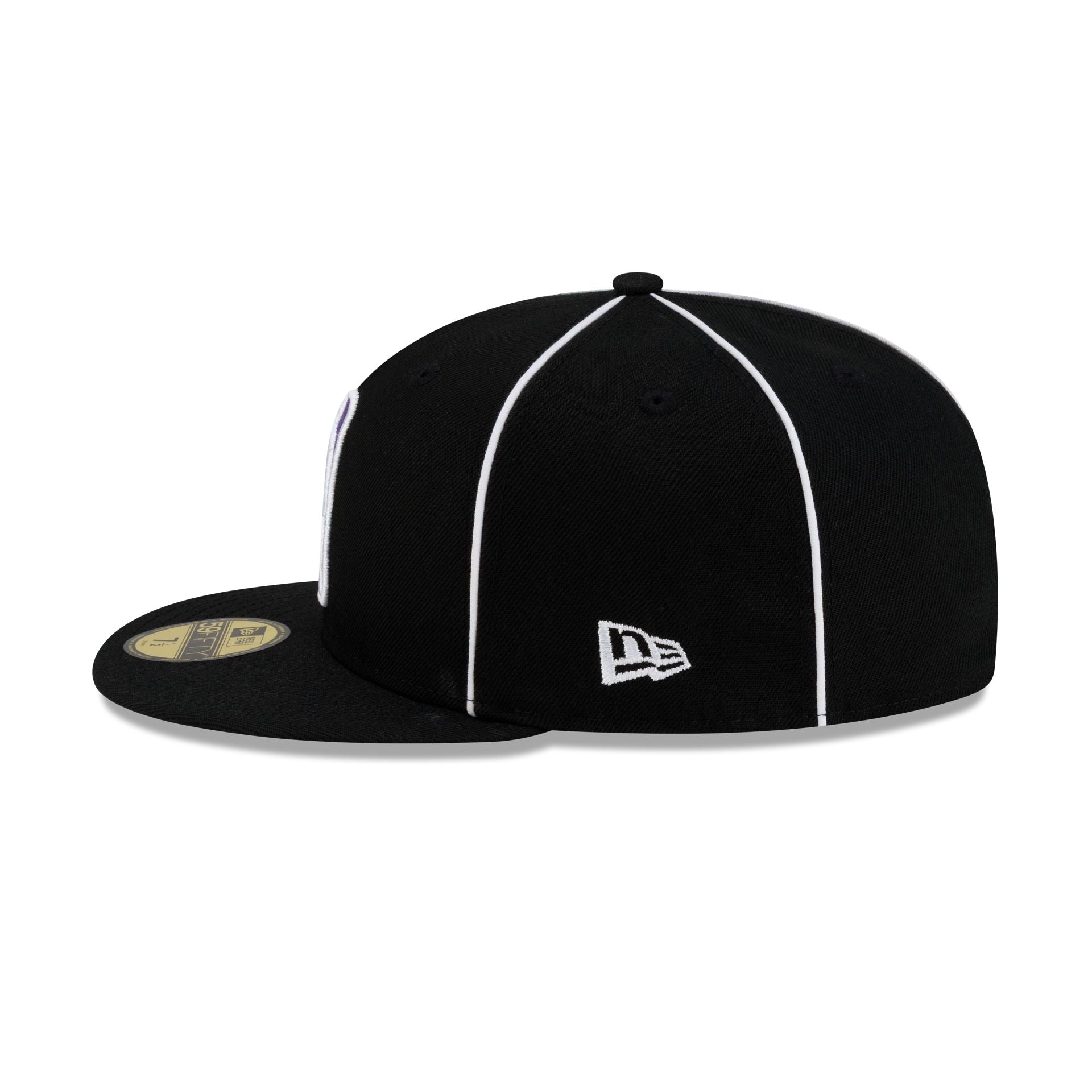 Sacramento Kings Hardwood Classics 2000s Piping 59FIFTY Fitted Hat