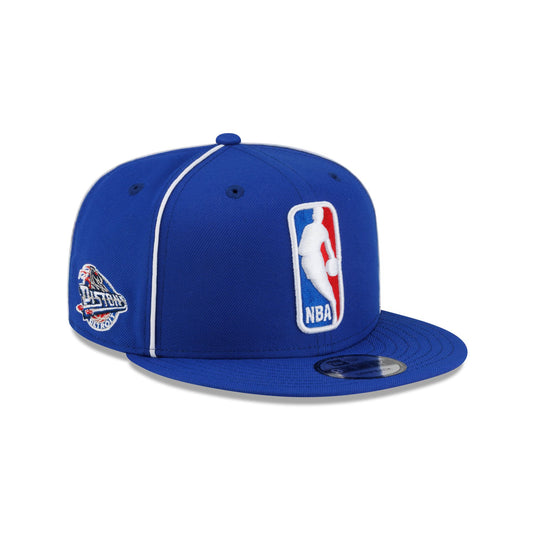 Detroit Pistons Hardwood Classics 2000s Piping 9FIFTY Snapback Hat - New Era Cap