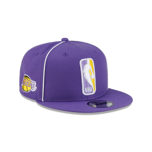 Los Angeles Lakers Hardwood Classics 2000s Piping 9FIFTY Snapback Hat - New Era Cap