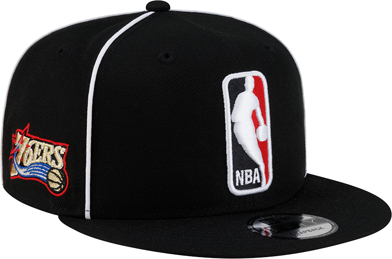 Philadelphia 76ers Hardwood Classics 2000s Piping 9FIFTY Snapback Hat