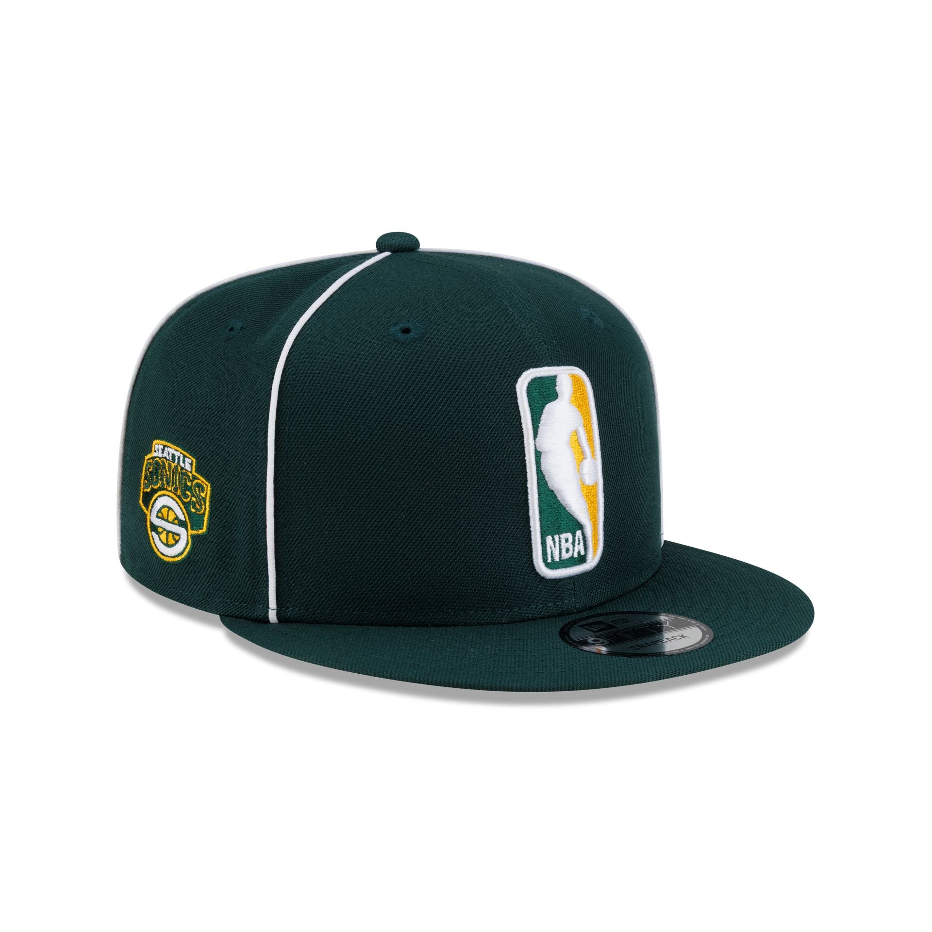 Seattle SuperSonics Hardwood Classics 2000s Piping 9FIFTY Snapback Hat