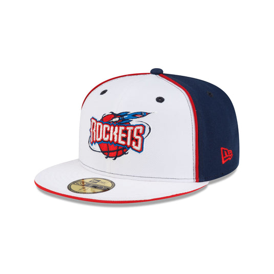 Houston Rockets Hardwood Classics 2000s Optic White Flip 59FIFTY Fitted Hat - New Era Cap