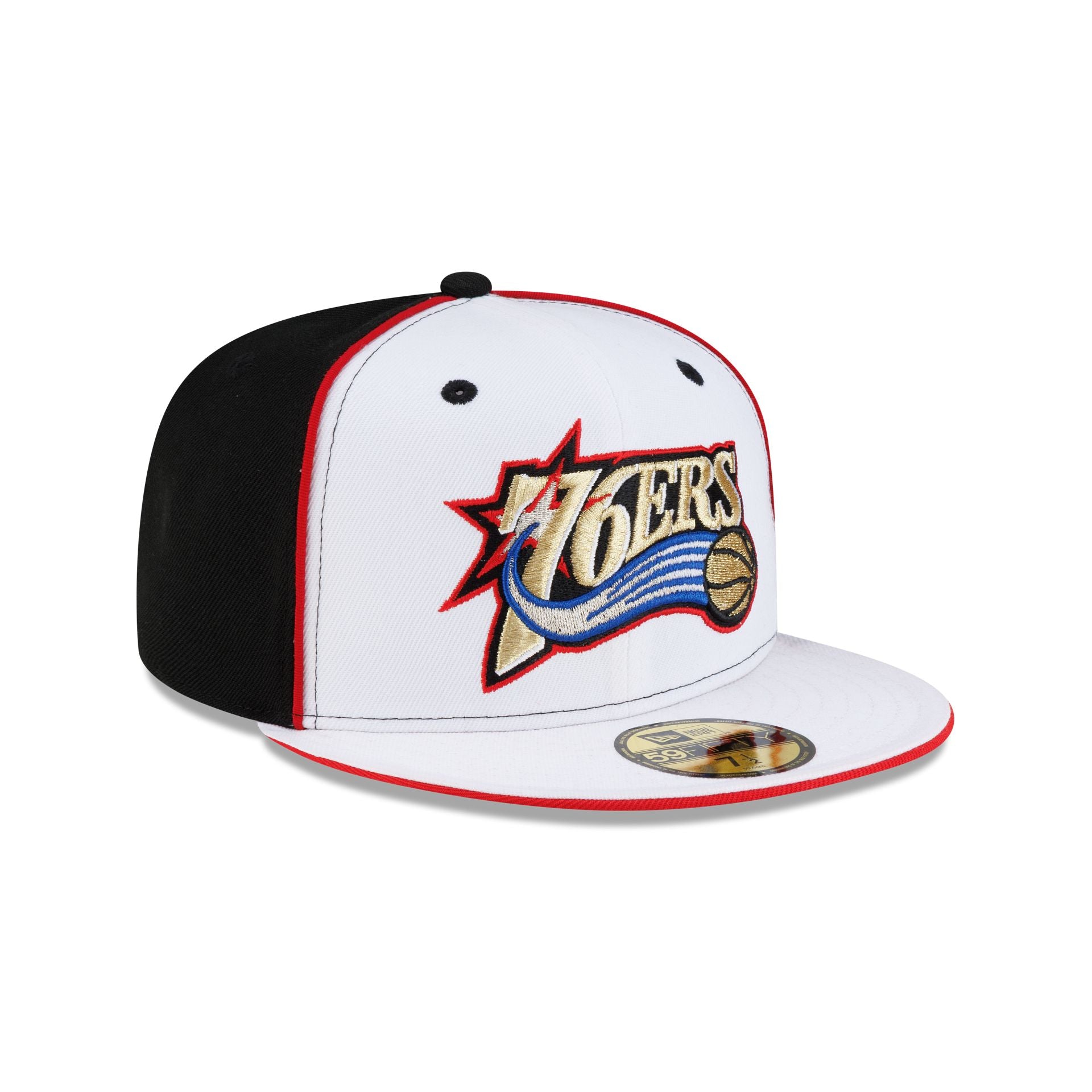 Philadelphia 76ers Hardwood Classics 2000s Optic White Flip 59FIFTY Fitted Hat