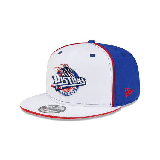 Detroit Pistons Hardwood Classics 2000s Optic White Flip 9FIFTY Snapback Hat - New Era Cap