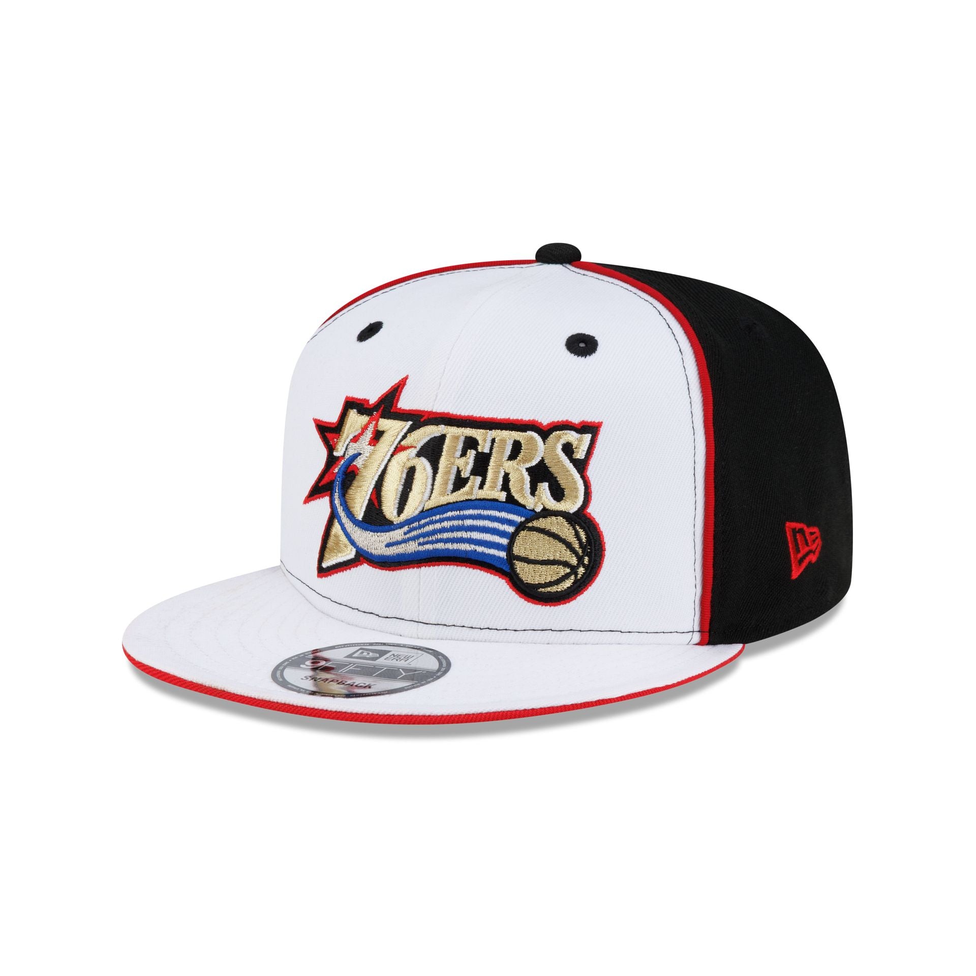 Philadelphia 76ers Hardwood Classics 2000s Optic White Flip 9FIFTY Snapback Hat