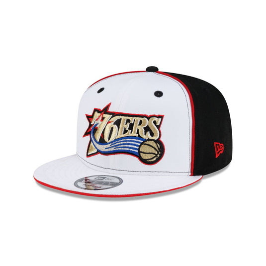 Philadelphia 76ers Hardwood Classics 2000s Optic White Flip 9FIFTY Snapback Hat - New Era Cap