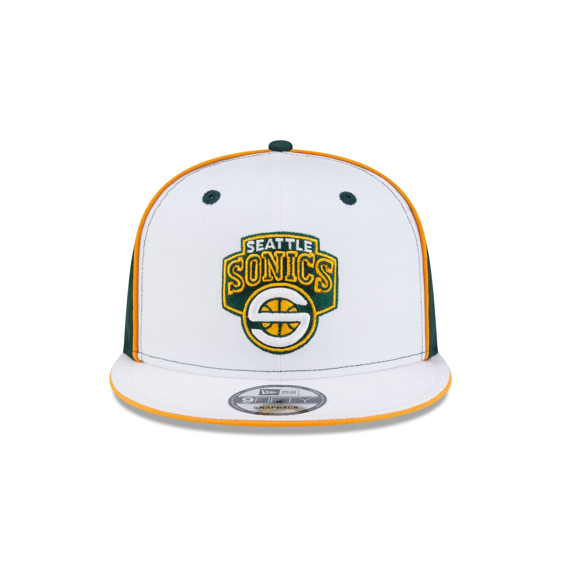 Seattle SuperSonics Hardwood Classics 2000s Optic White Flip 9FIFTY Snapback Hat