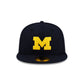 Michigan Wolverines Chainstitch Logo 59FIFTY Fitted Hat