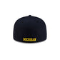 Michigan Wolverines Chainstitch Logo 59FIFTY Fitted Hat