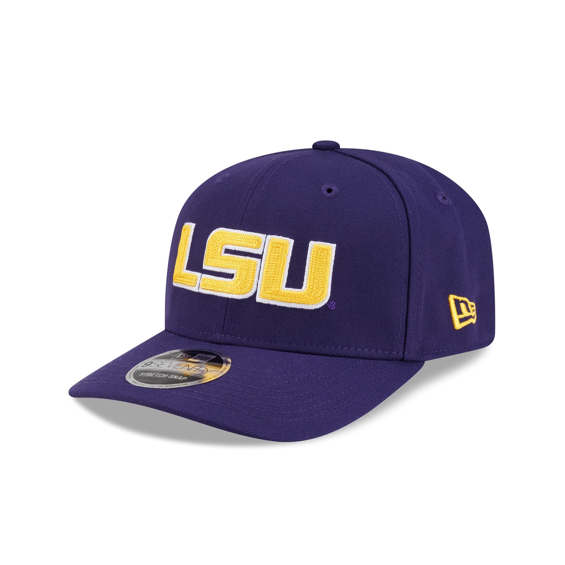LSU Tigers Chainstitch Logo 9SEVENTY Stretch-Snap Hat