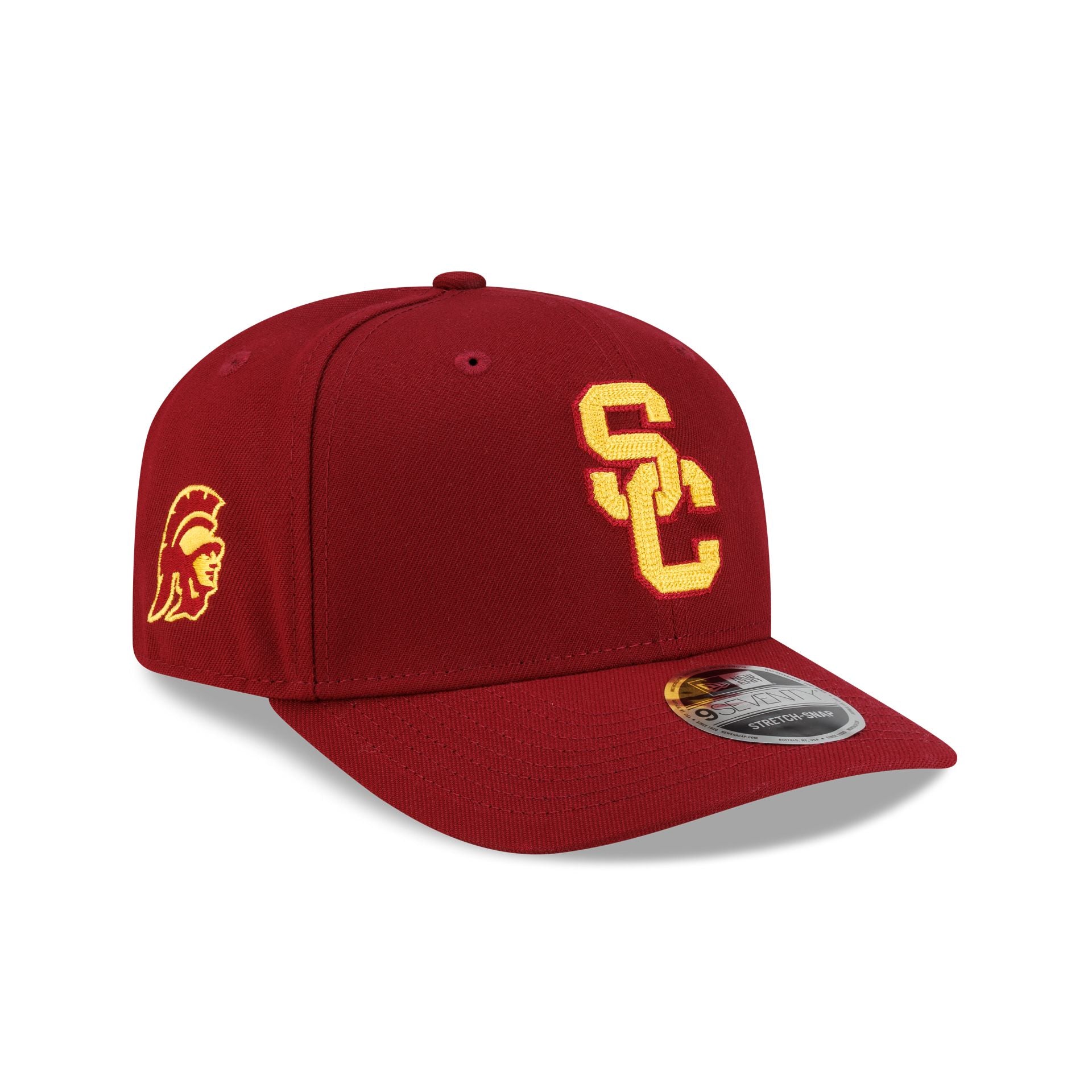 USC Trojans Chainstitch Logo 9SEVENTY Stretch-Snap Hat
