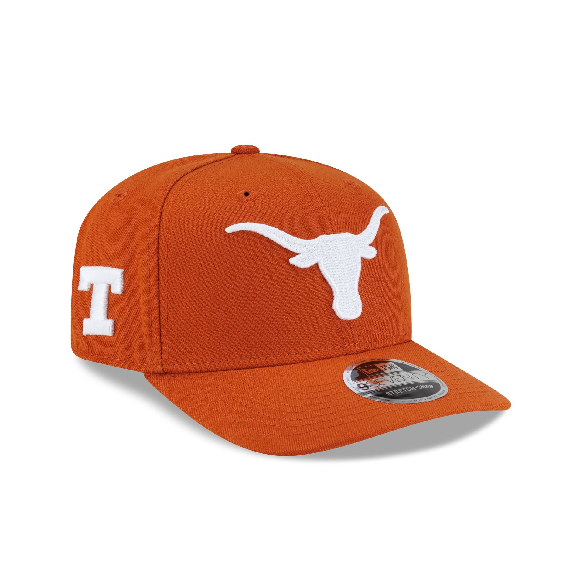 Texas Longhorns Chainstitch Logo 9SEVENTY Stretch-Snap Hat