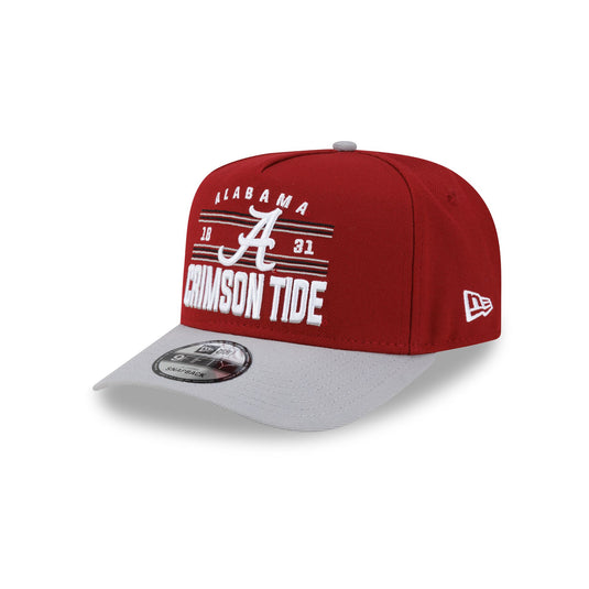 Alabama Crimson Tide College Stripe 9FIFTY A-Frame Snapback Hat - New Era Cap