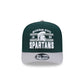 Michigan State Spartans College Stripe 9FIFTY A-Frame Snapback Hat