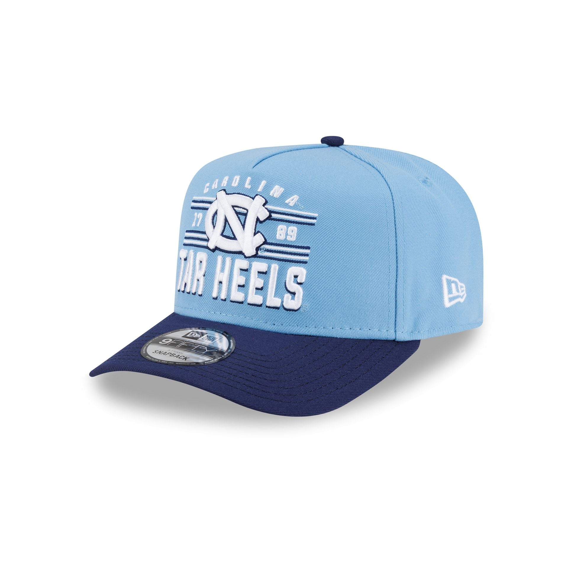 North Carolina Tar Heels College Stripe 9FIFTY A-Frame Snapback Hat