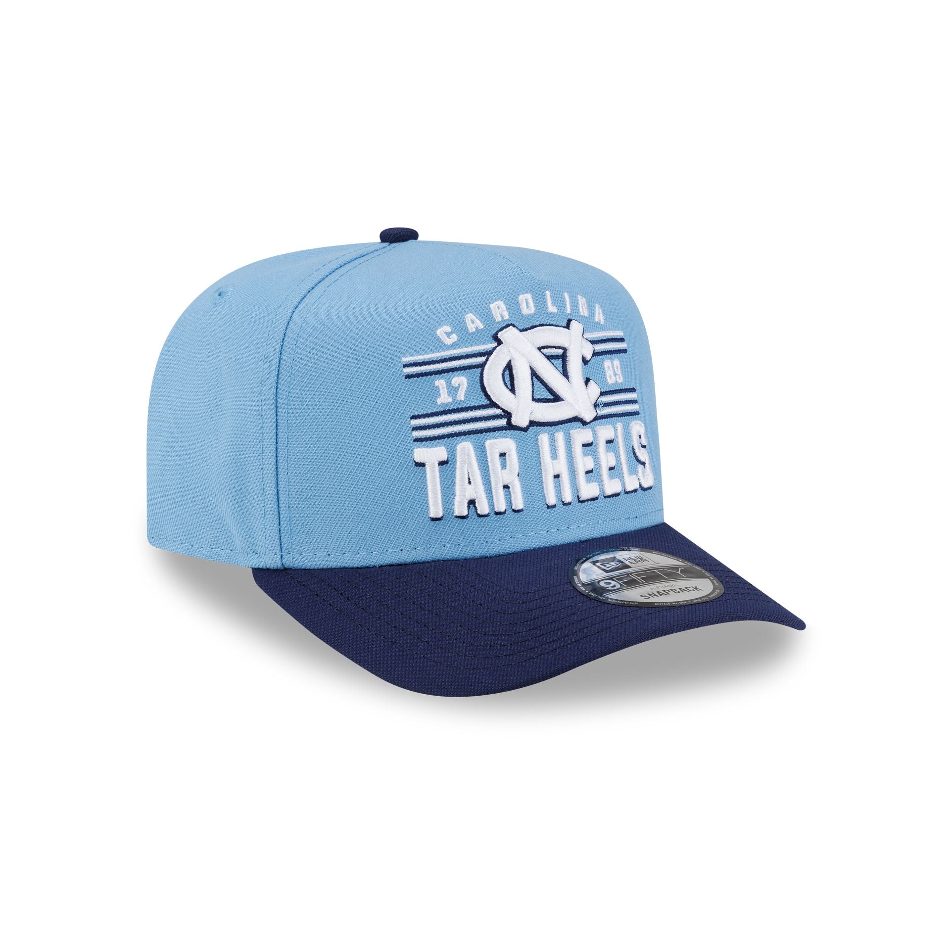 North Carolina Tar Heels College Stripe 9FIFTY A-Frame Snapback Hat