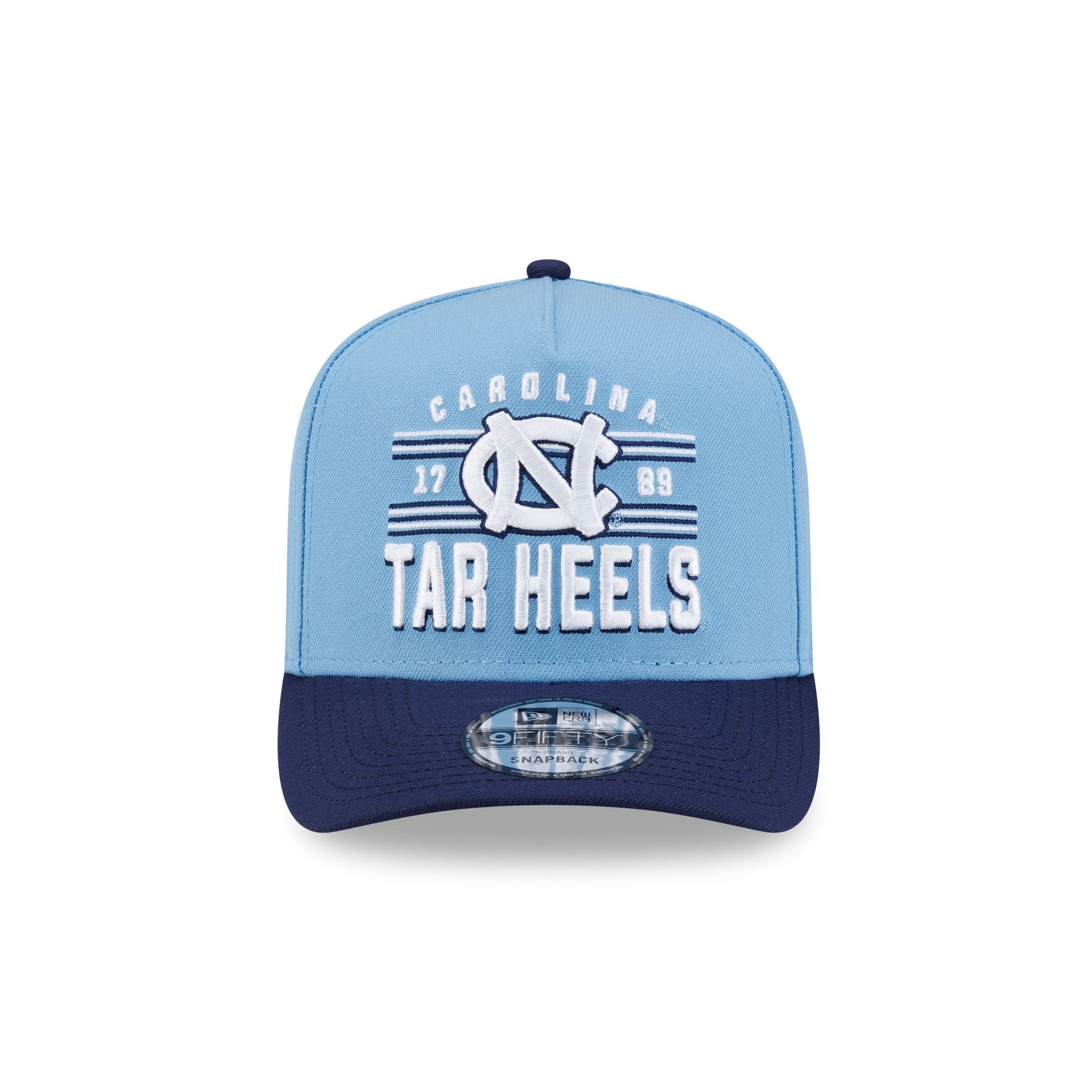 North Carolina Tar Heels College Stripe 9FIFTY A-Frame Snapback Hat