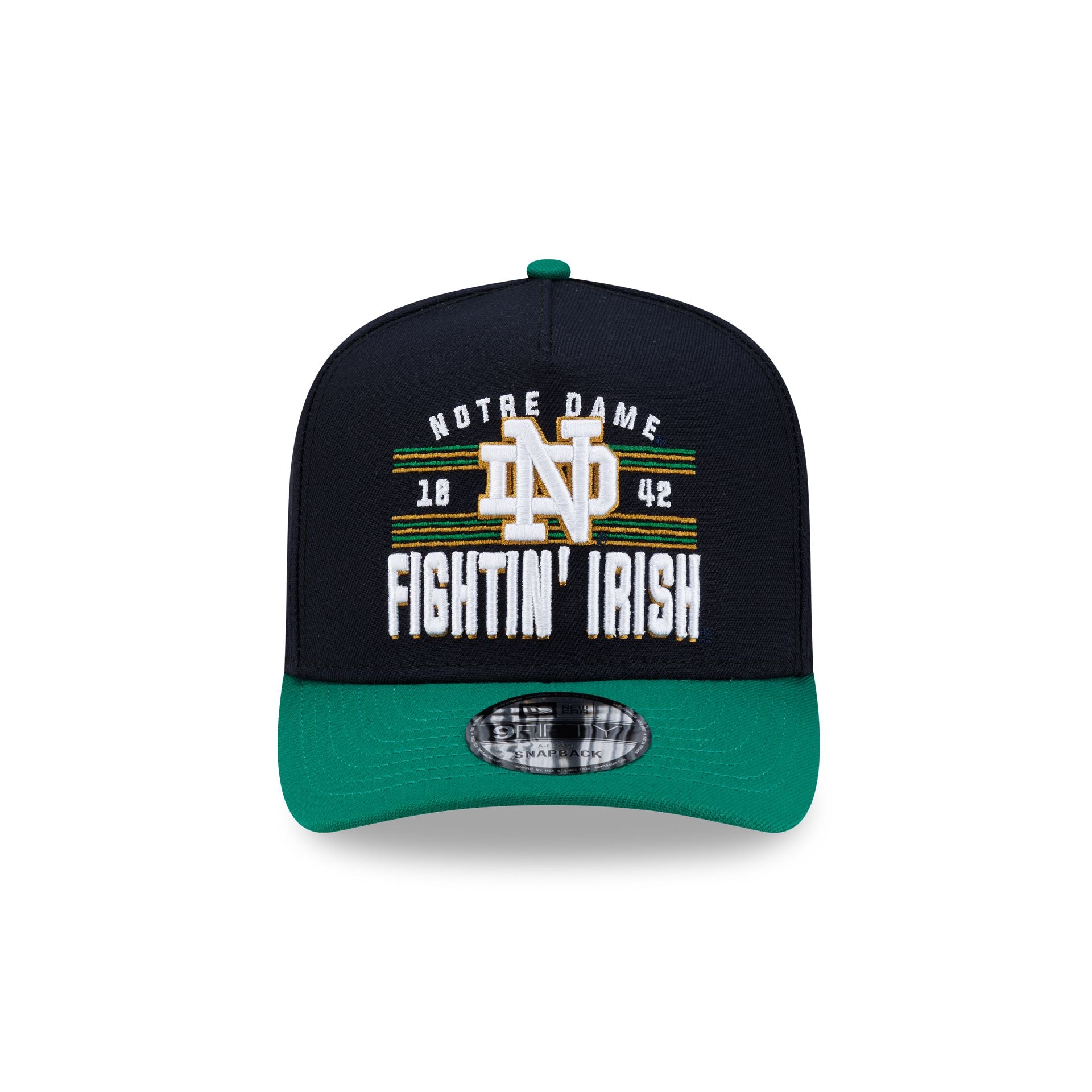 Notre Dame Fighting Irish College Stripe 9FIFTY A-Frame Snapback Hat