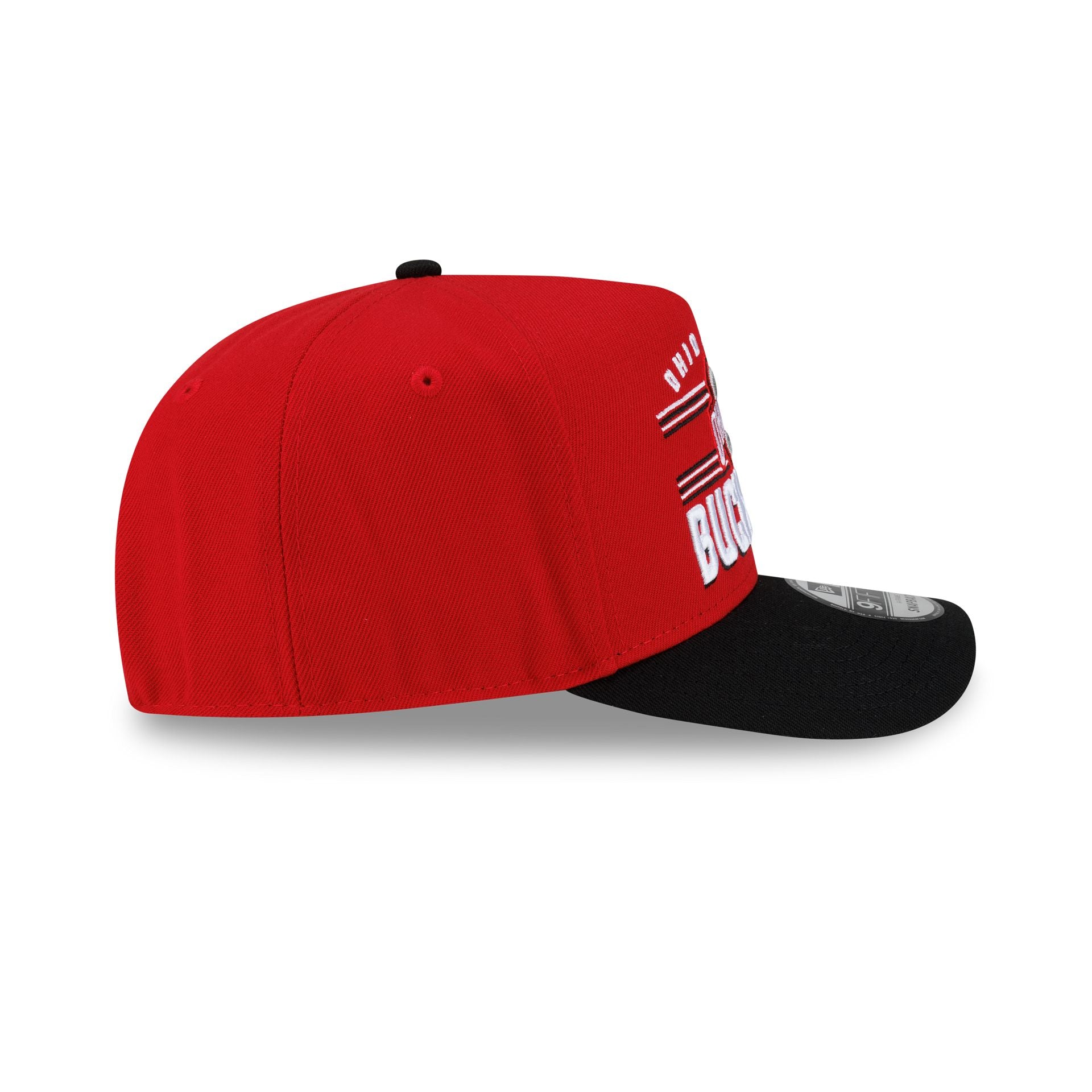 Ohio State Buckeyes College Stripe 9FIFTY A-Frame Snapback Hat