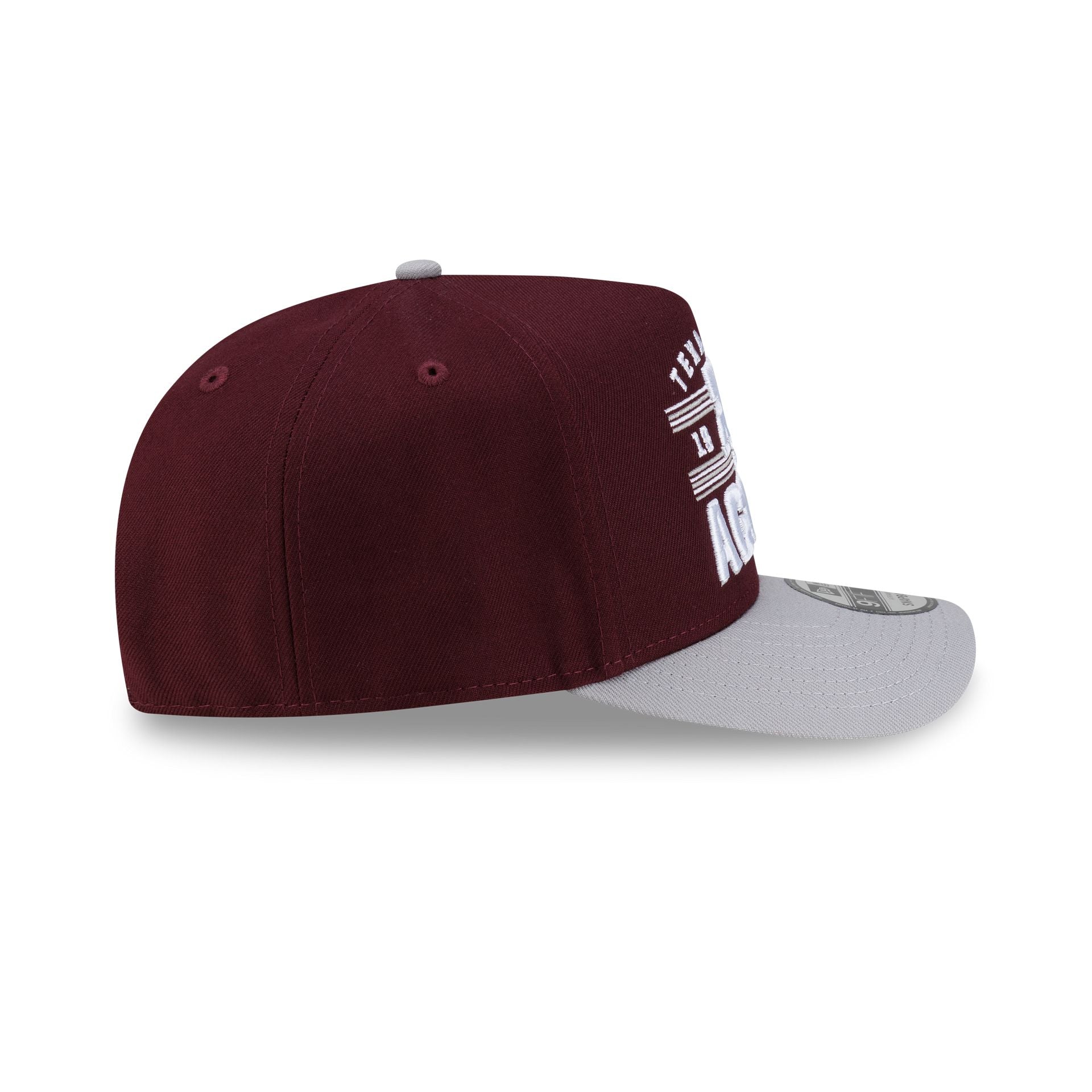 Texas A&M Aggies College Stripe 9FIFTY A-Frame Snapback Hat