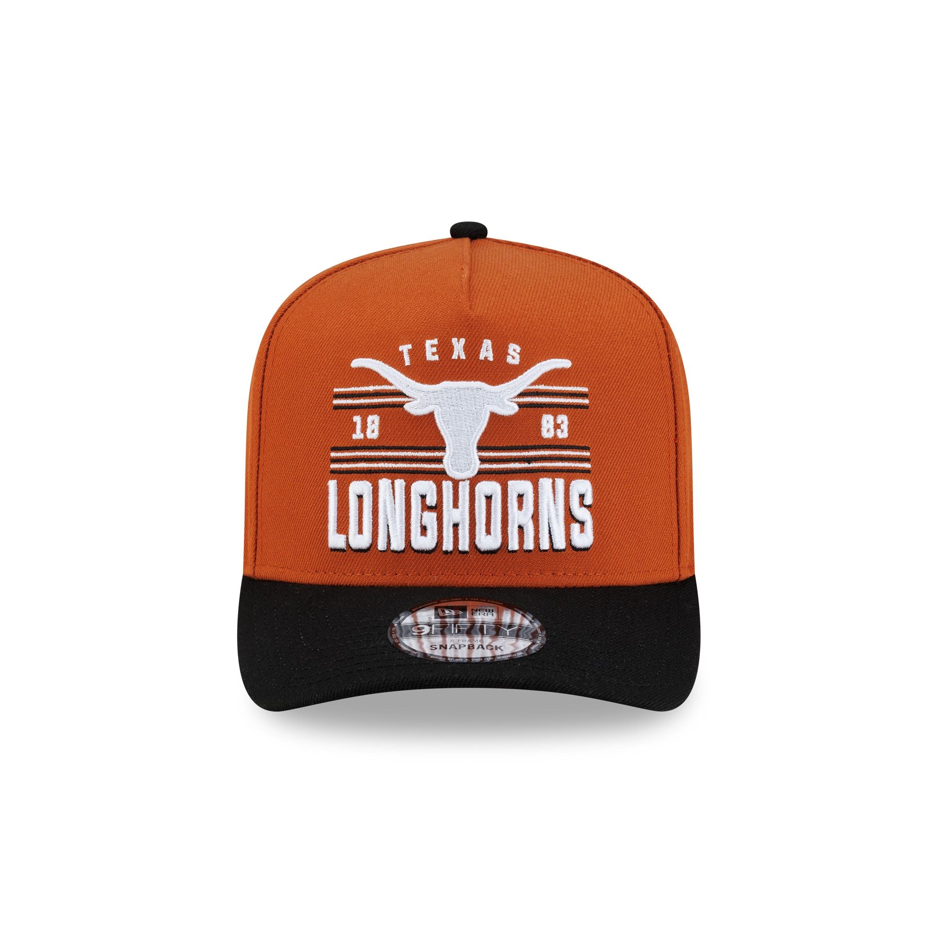 Texas Longhorns College Stripe 9FIFTY A-Frame Snapback Hat